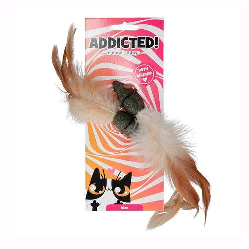 Addicted Cat Juguete Para Gato - Ratones Con Plumas