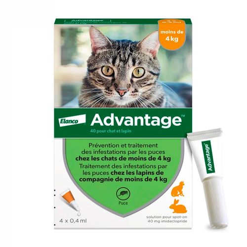 Advantage Hasta 4 kg (0.4 ml) X1 Pipeta