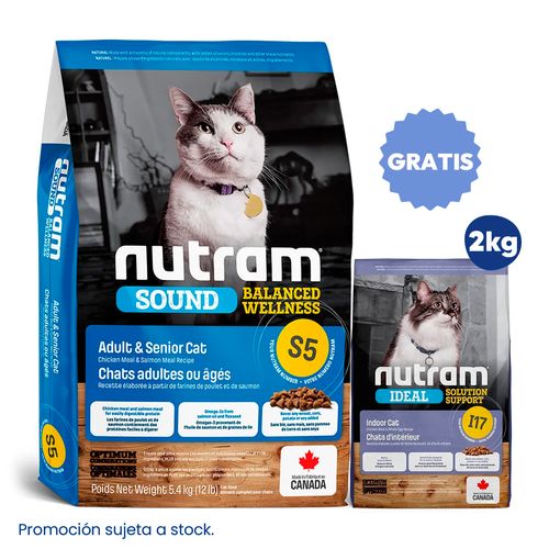 Nutram S5 Adult & Senior Cat 5.4 kg