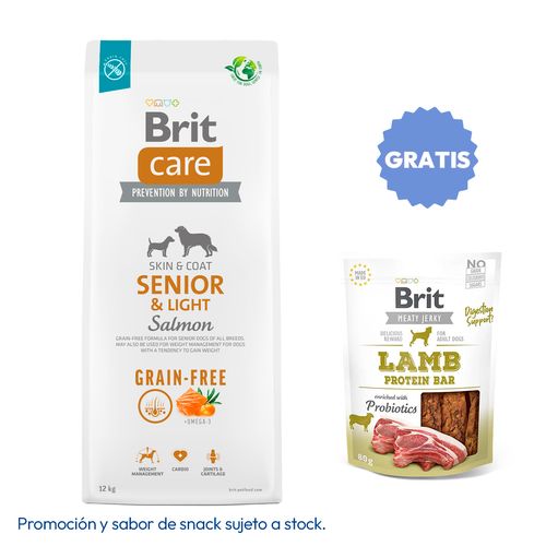 Brit Care Dog Grain-Free Senior & Light Salmon 12 kg