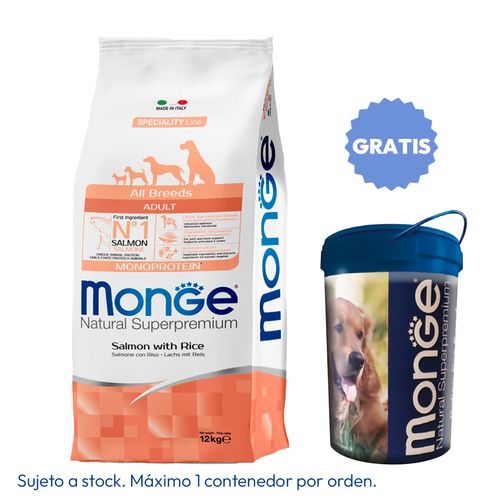 Monge Adult Salmón y Arroz 12 kg