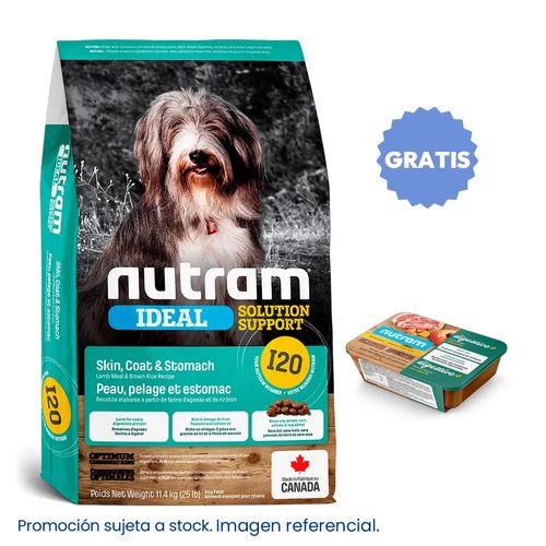 Nutram I20 Sensitive Skin, Coat & Stomach Lamb 11.4 kg