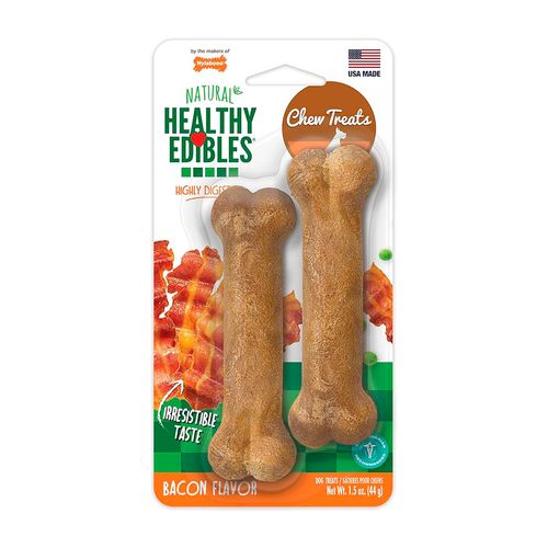 Nylabone Snack Para Perro Healthy Edibles Longer Lasting Bacon 44 gr