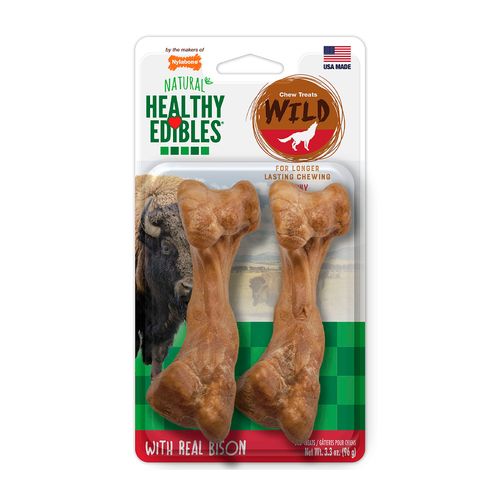 Nylabone Snack Para Perro Healthy Edibles Wild Longer Lasting Bison 96 gr