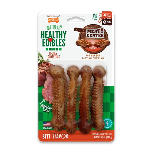 Nylabone Snack Para Perro Healthy Edibles Meaty Center Beef 93.6 gr