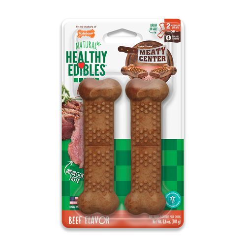 Nylabone Snack Para Perro Healthy Edibles Meaty Center Beef 104 gr