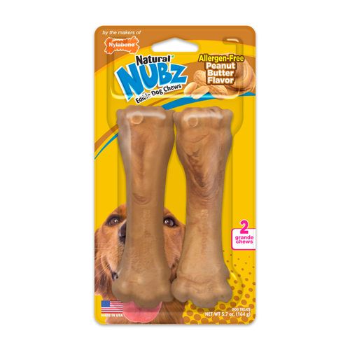 Nylabone Snack Para Perro Nubz Peanut Butter 164 gr