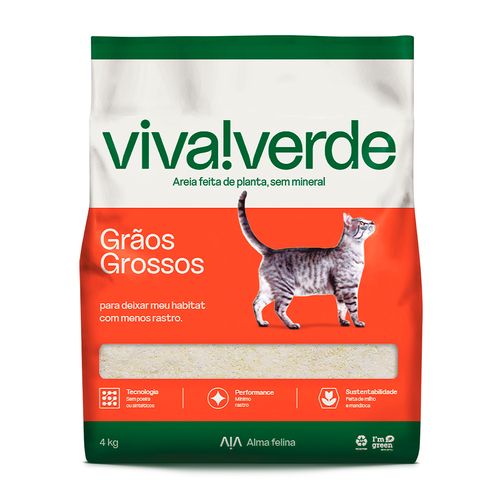 Arena Viva Verde Granos Gruesos 4 kg