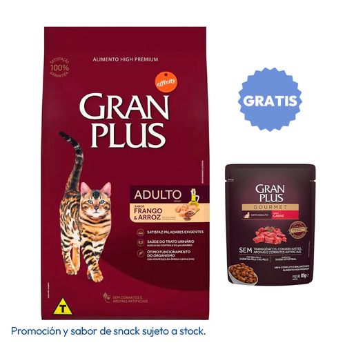 Gran Plus Gato Adulto Pollo y Arroz 3 kg