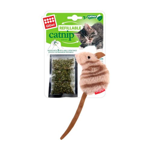 GiGwi Juguete Para Gato Recargable Catnip Ratón