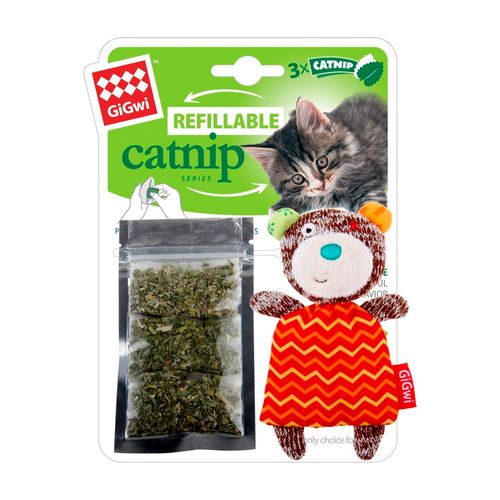 GiGwi Juguete Para Gato Recargable Catnip Oso