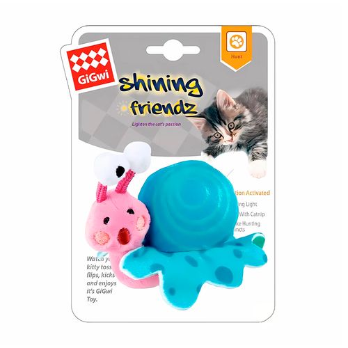 GiGwi Juguete Para Gato Shinning Friendz Caracol