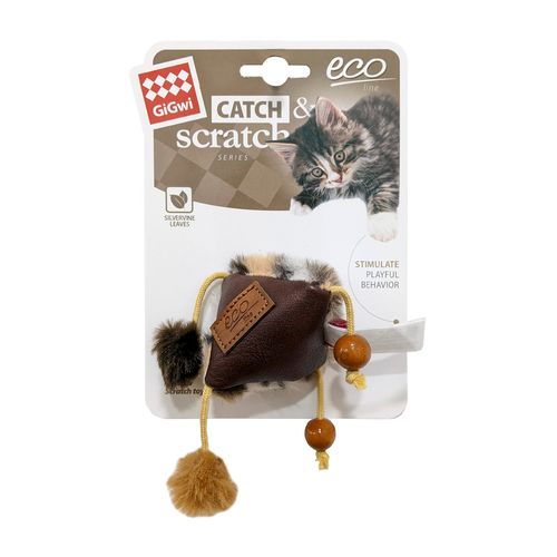 GiGwi Juguete Para Gato Línea Eco Catch & Scratch Pirámide De Felpa