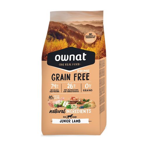 Ownat Prime Grain Free Perro Junior Cordero 3 kg