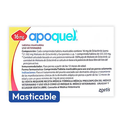 Apoquel Masticable 16.0 mg X1 Tableta