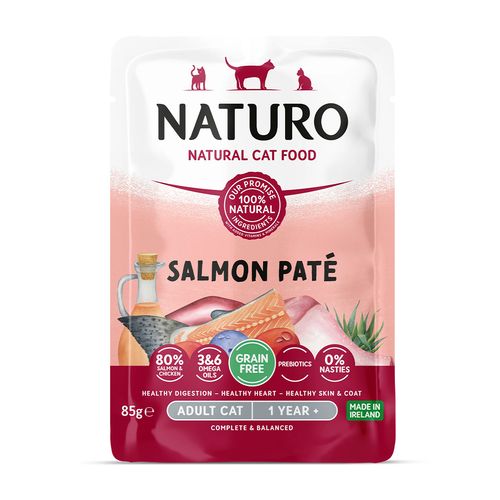 Naturo Paté De Salmón Para Gato Adulto 85 gr