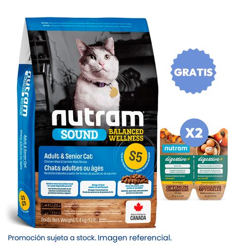 Nutram S5 Adult & Senior Cat 5.4 kg