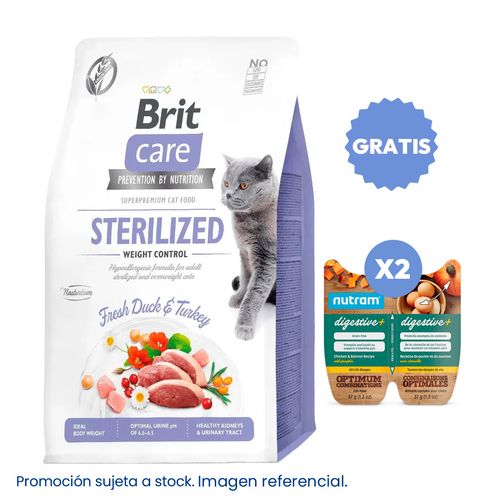 Brit Care Cat Sterilized Weight Control Duck & Turkey 2 kg