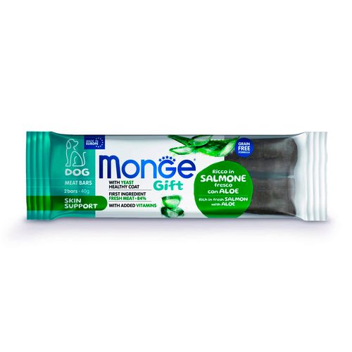 Monge Gift Canine Meat Bars Skin Support (Salmón Con Aloe) 40 gr