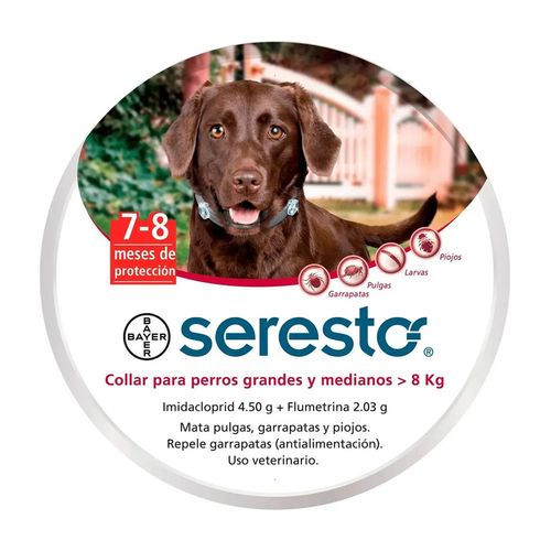 Seresto Collar Antipulgas Para Perros > 8 kg