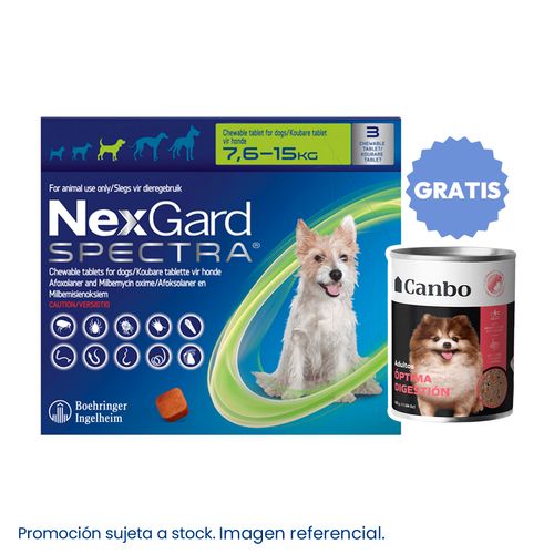 Nexgard Spectra 7.6 - 15 kg X3 Tabletas