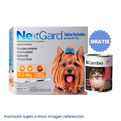 Nexgard 2 - 4 kg X3 Tabletas