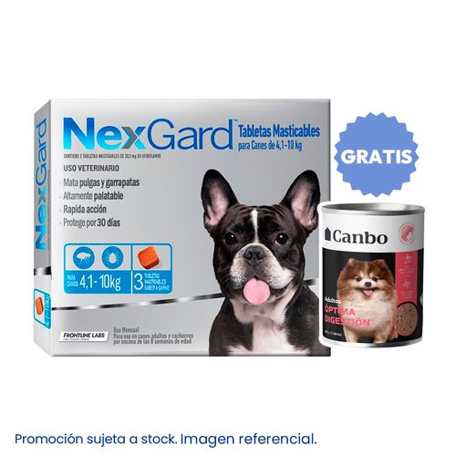 Nexgard 4.1 - 10 kg X3 Tabletas