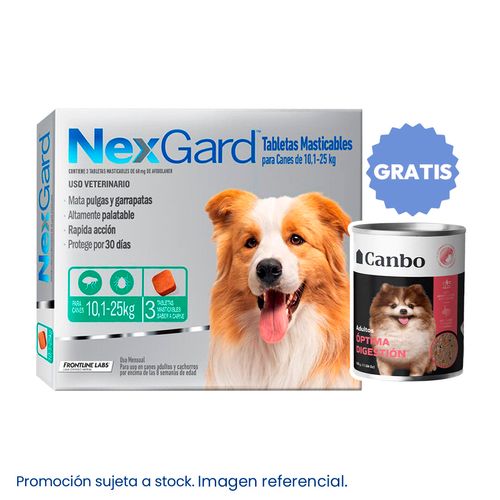 Nexgard 10.1 - 25 kg X3 Tabletas