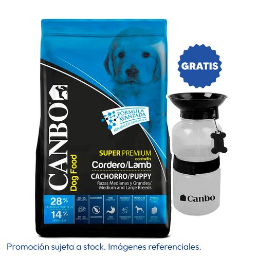Canbo Cachorro Raza Mediana y Grande Cordero 15 kg