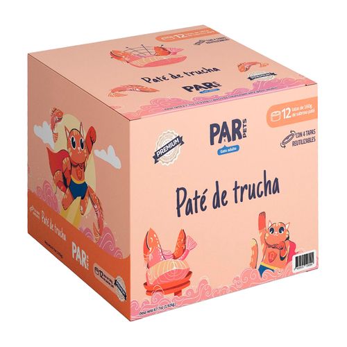 Par Pets Pack Paté De Trucha X12 Unidades