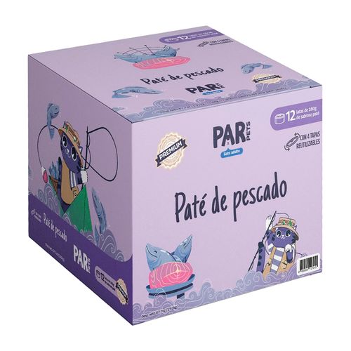 Par Pets Pack Paté De Pescado X12 Unidades