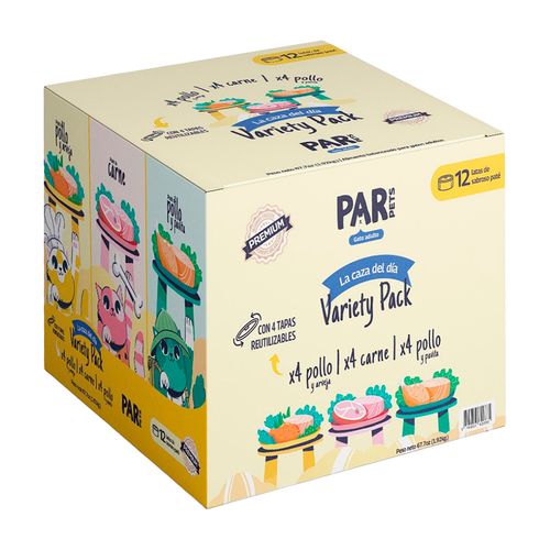 Par Pets Pack La Caza Del Día X12 Unidades