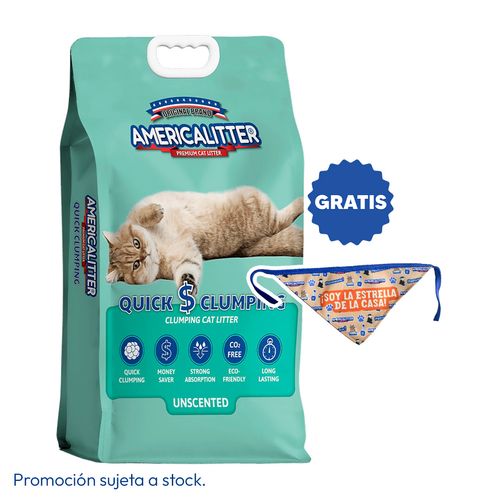 America Litter Arena Quick Clumping Sin Aroma 15 kg