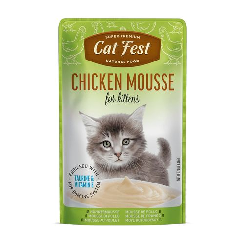 Cat Fest Alimento Húmedo Para Kitten Chicken Mousse 70 gr