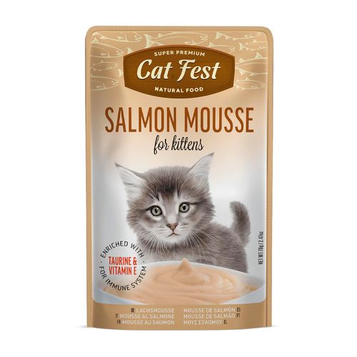 Cat Fest Alimento Húmedo Para Kitten Salmon Mousse 70 gr