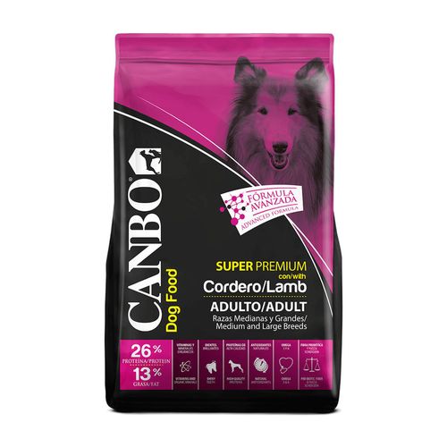 Canbo Adulto Raza Mediana y Grande Cordero 15 kg