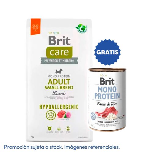 Brit Care Dog Hypoallergenic Adult Small Breed Lamb 7 kg