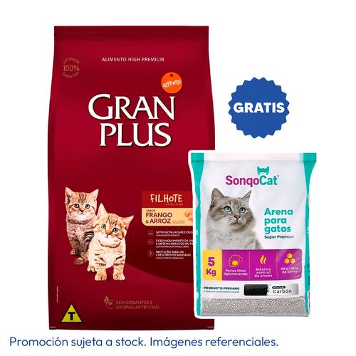 Gran Plus Gato Kitten Pollo y Arroz 10 kg