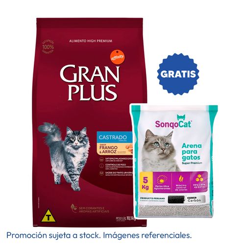 Gran Plus Gato Castrado Pollo y Arroz 10 kg