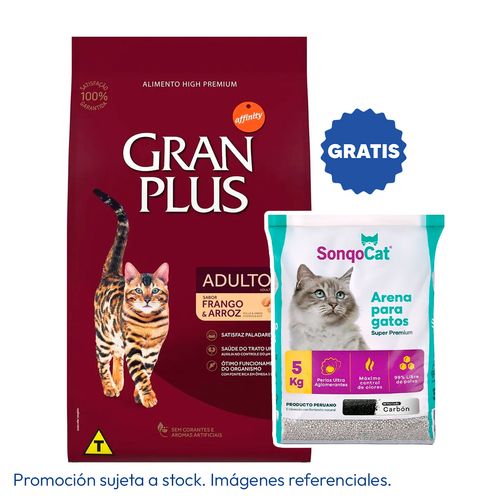 Gran Plus Gato Adulto Pollo y Arroz 10 kg