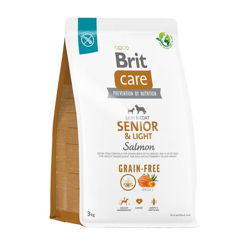Brit Care Dog Grain-Free Senior & Light Salmon 3 kg