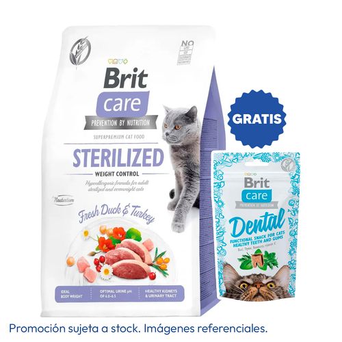 Brit Care Cat Sterilized Weight Control Duck & Turkey 2 kg