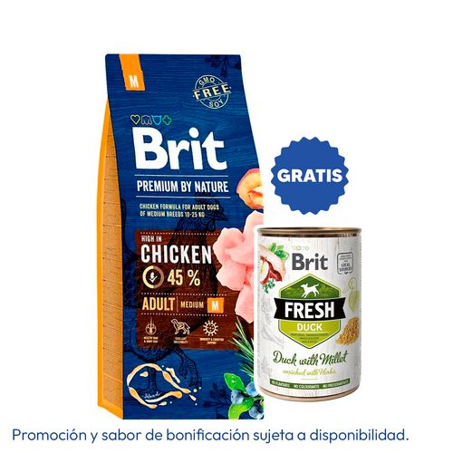 Brit Premium By Nature Adult Medium Chicken 15 kg