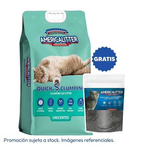 America Litter Arena Quick Clumping Sin Aroma 15 kg