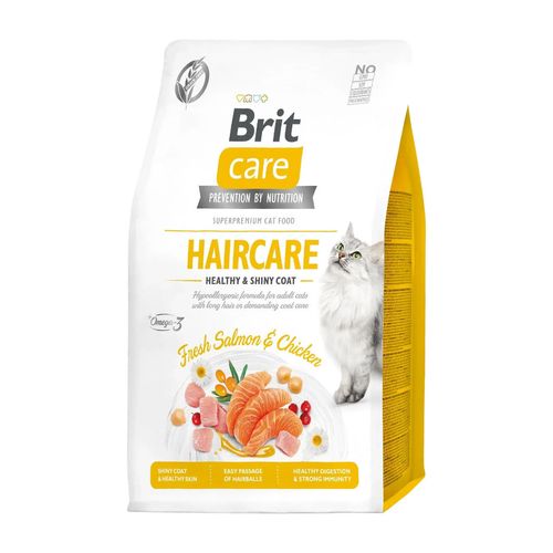 Brit Care Cat Haircare Healthy Shiny Coat Salmon & Chicken 2 kg