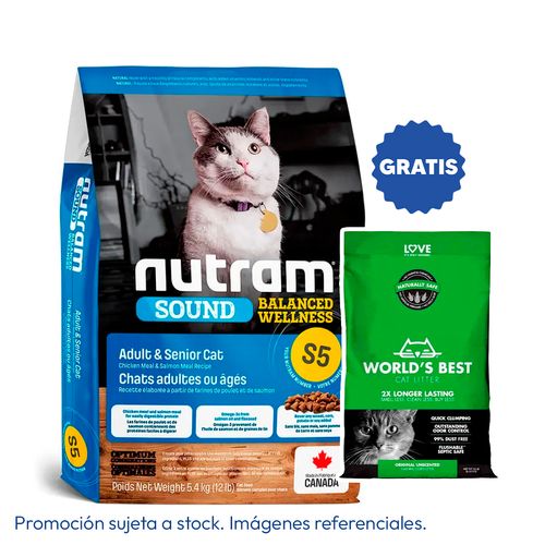 Nutram S5 Adult & Senior Cat 5.4 kg