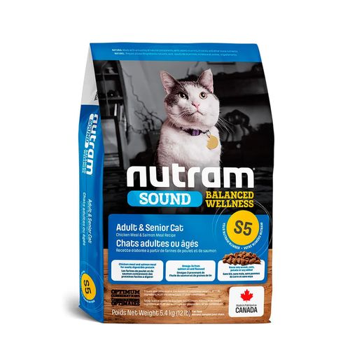Nutram S5 Adult & Senior Cat 5.4 kg