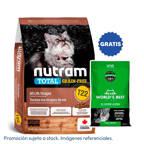 Nutram T22 All Life Stages Cat 5.4 kg