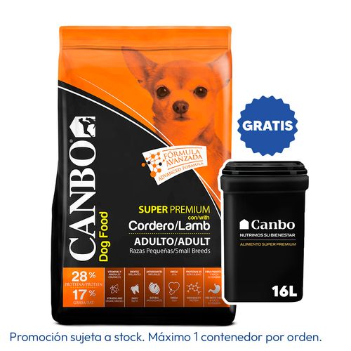 Canbo Adulto Raza Pequeña Cordero 7 kg