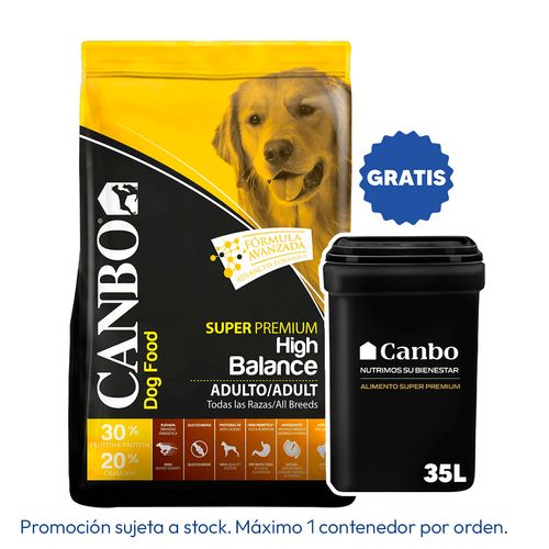 Canbo High Balance Para Perros Adultos De Todas Las Razas 15 kg